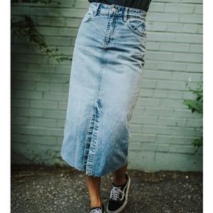Free People Wilshire Denim Skirt